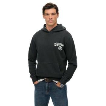 Sudadera con capucha Superdry Tokyo Narrative gris oscuro