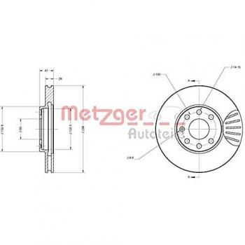 METZGER 6110031 Bremsscheibe