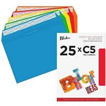 Blake Creative Colour Assorted Peel & Seal Wallet 162x229mm 120gsm
