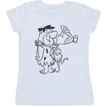 T-shirt féminin Fred et Wilma s'embrassant
