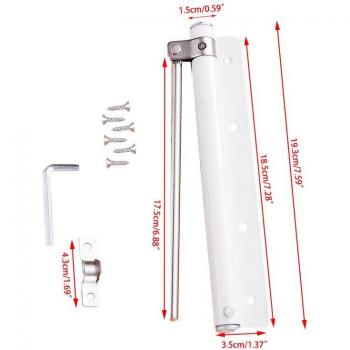 Adjustable Aluminum Alloy Door Closer - Automatic Spring Buffer