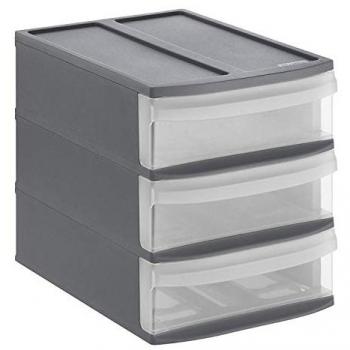Rotho Aufbewahrungsbox Tower Systemix S 3 Schübe