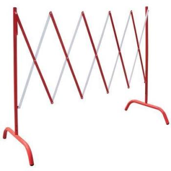 Barrière de Protection Rouge et Blanche en Métal 1,05 m