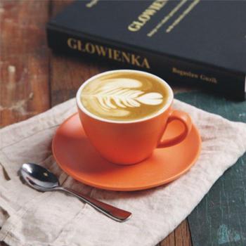 Nordic Style Matte Ceramic Coffee Cup and Saucer Set - 200ml
