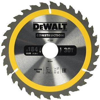 Dewalt DT1942-QZ-Hoja para construcción 184x30mm 30T (Yellow)