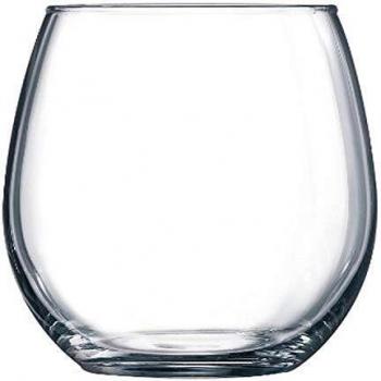 Arc International Luminarc Perfection Stemless Wine Glass, 15 Ounce, Clear
