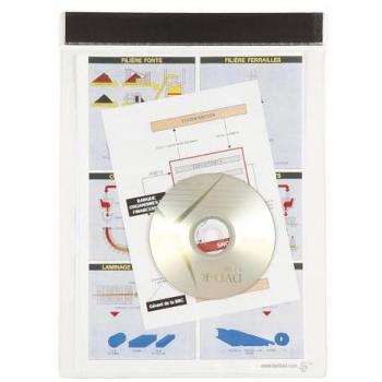 Tarifold Fächermappe Sichtmappe XL 30,5x24,6cm magnetisch transparent 5 Stück