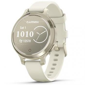 GARMIN Lily 2 Active Smart Watch - Lunar Gold & Bone, Cream,Silver/Grey