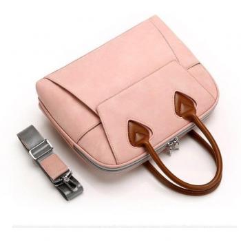 Luxury Leather Laptop Bag for Women - 13.3 to 15.4 inch MacBook Pro Case