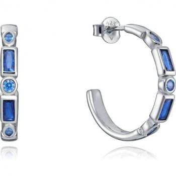 Pendientes Viceroy Elegant Aro Abierto Circonitas Azules