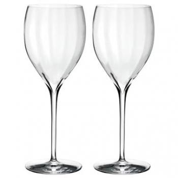 Waterford Elegance Optic White Wine Glasses, Set of 2