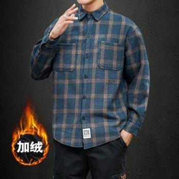 Camisa Forro Polar Hombre Cuadros Invernales 5XL