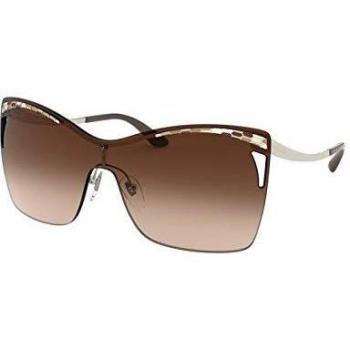 Bvlgari Women's Sunglasses BV6138 with Metal Frame and Brown Gradient Lenses