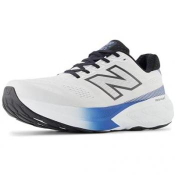 New Balance Fresh Foam X 880 v15 – Pure White with Blue & Black Accents (Men's Size 45.5)