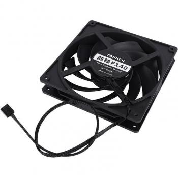 High-Speed 140mm PC Cooling Fan with 4-Pin Connector, 12V, 0.5A Bearing Case
