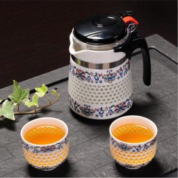 Elegant SteamGuard Ceramic Teapot