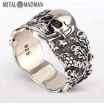 Vintage Punk Rock Skull Ring for Men