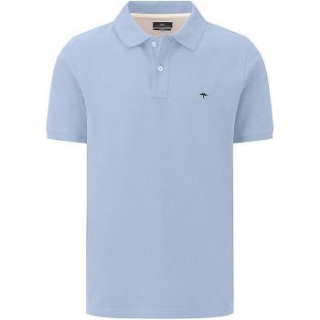 Fynch-Hatton Poloshirt mit Logo-Stitching, Größe L - men - Hellblau Melange - L