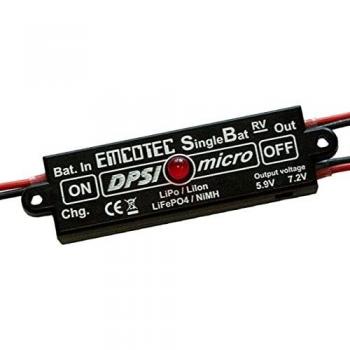 DPSI Micro SingleBat Magnetschalter 5.9V/7.2V F3A Edition von Emcotec
