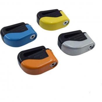 Zinc Alloy Bike Lock with Alarm and Cable - 4 Color Variants, Anti-Theft Security