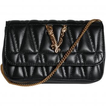 Versace Black Mini Nappa Leather Bag