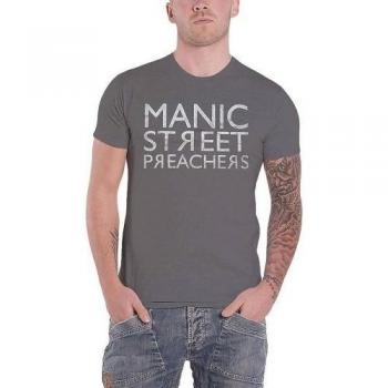 Unisex T‑shirt Cotone Logo Inverso Manic Street Preachers