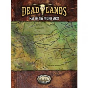 Mappa del Weird West per RPG Deadlands