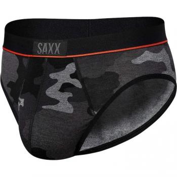 Slip SAXX Ultra Super Soft Nero Grigio L