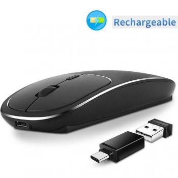 2.4G Wireless Silent Mouse with Aluminum Frame 1600DPI