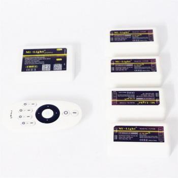 Mi Licht 12-24V 4‑Zone Einfarbiges LED-Streifen-Dimmer mit 2,4 GHz RF Fernsteuerung und iOS/Android App