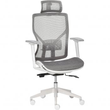Vinsetto Sedia Ergonomica Con Altezza E Inclinazione Regolabili - Grigio