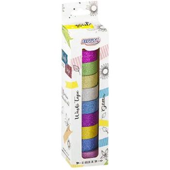 Fita Washi Tape Glitter 15mm x 5m - BRW