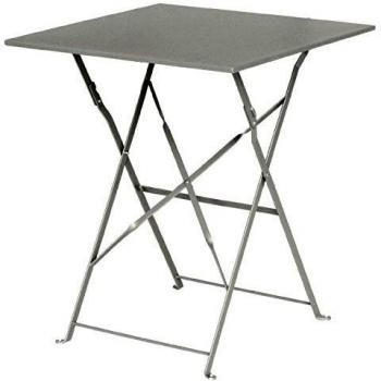 Bolero Pavement Style Grey Steel Table Square 600mm