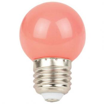 Showgear G45 E27 LED Verlichting Roze 1W voor Prikkabel