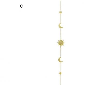 Metallische Sonnen-Mond-Hängedekoration