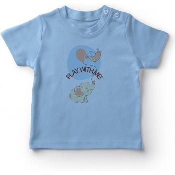 Jeu tee shirt bébé garçon Angemiel éléphant bleu
