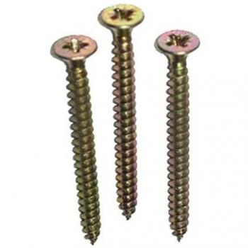 Tornillo de anclaje en madera con cabeza avellana, acero cementado, 3,5 × 30 mm – paquete de 10 unidades