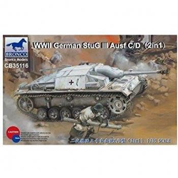 WWII Deutscher StuG III Ausf C/D mit 75mm StuK 37/L24 & 75mm StuK40/L48 (2in1)