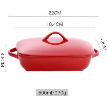 Porcelain Casserole Dish with Cover