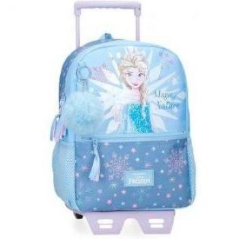 Zaino Trolley Frozen Magia del Ghiaccio 32 cm Blu Bambina