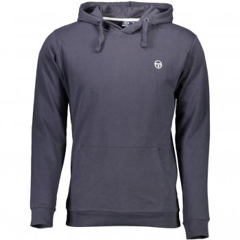 Sergio Tacchini Blue Embroidered Logo Hoodie - M