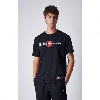 T-shirt Basket Girocollo Cotone Nero
