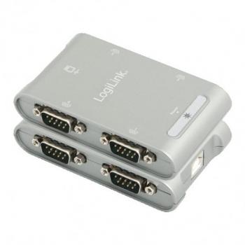 LogiLink AU0032 Adaptateur USB 2.0 4 ports série