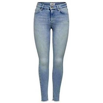 Only NOS onlBLUSH Mid SK ANK RAW JNS REA306 Noos Skinny - Bleu Jeans Clair - 38W x 32L Femme