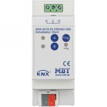 MDT AKK‑0216.03: 2‑TE‑Regulärer Schaltaktor, 16 A bei 230 V AC