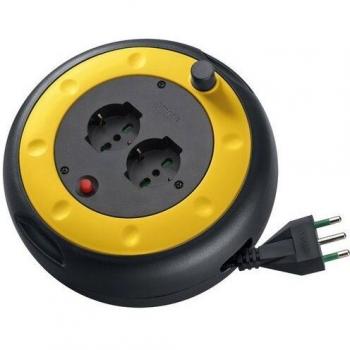 Enrollador de Cable 5M 16A Dual Tomás