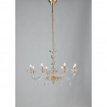 Fan Europe Riflesso 8 Light Chandelier - Gold, Crystal 83x53cm