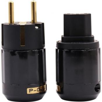 Enchufe Europeo Chapado en Oro P029E