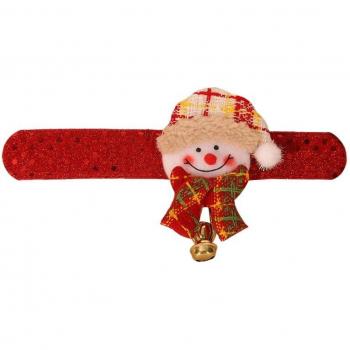Bracelets à claquer de Noël avec clochettes