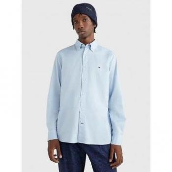 Camisa Tommy Hilfiger Azul Core Flex para Hombre